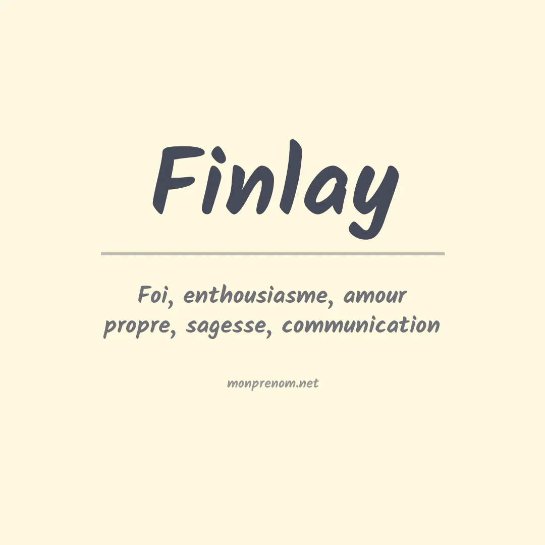 Prénom Finlay