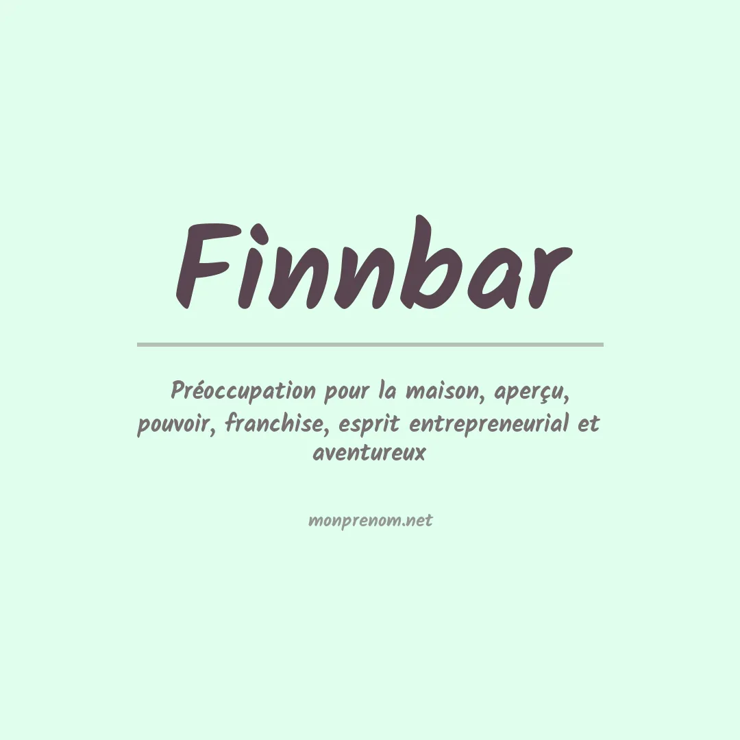 Signification du prénom Finnbar