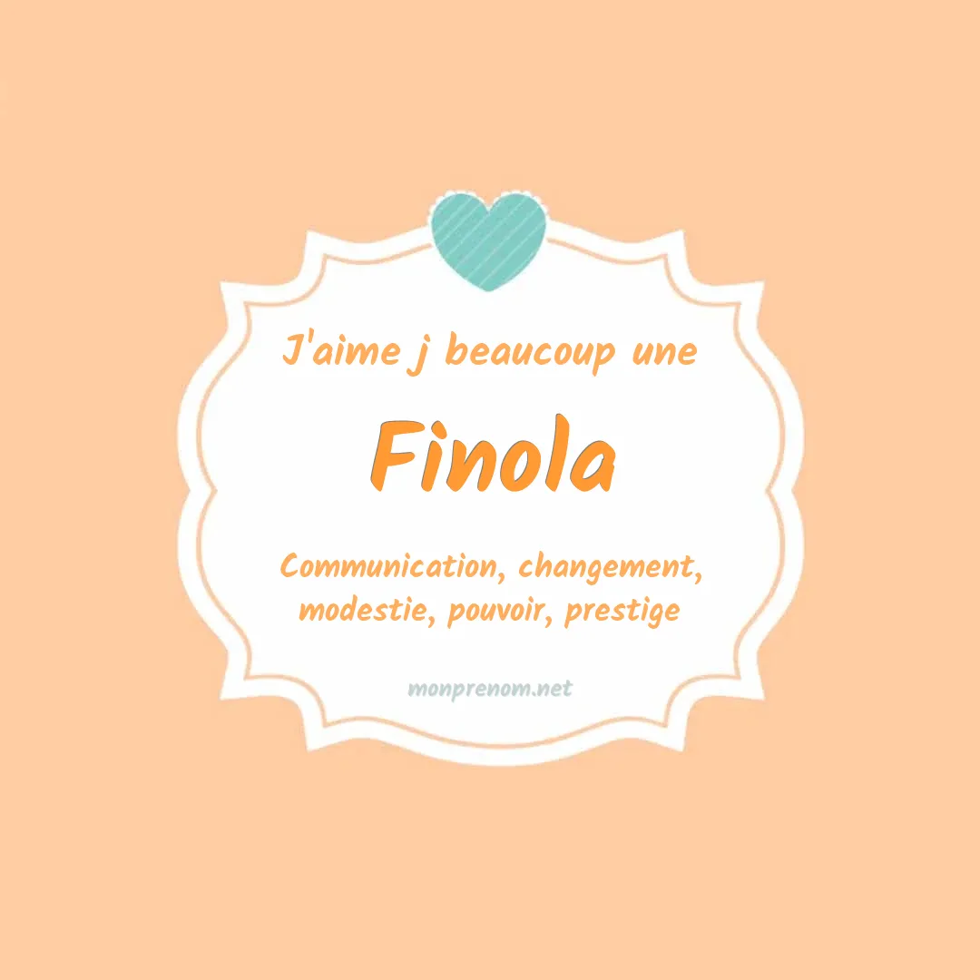 J'aime beaucoup Finola
