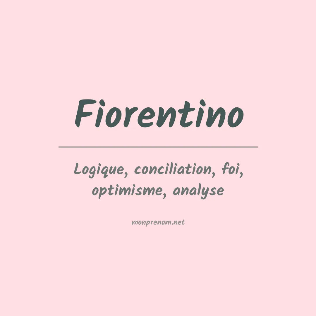 Prénom Fiorentino