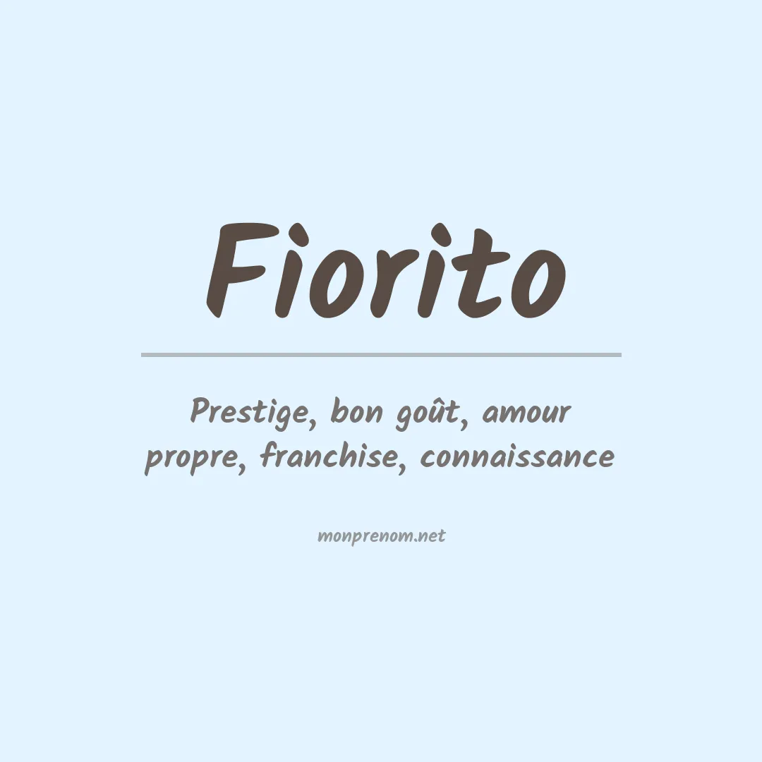Prénom Fiorito