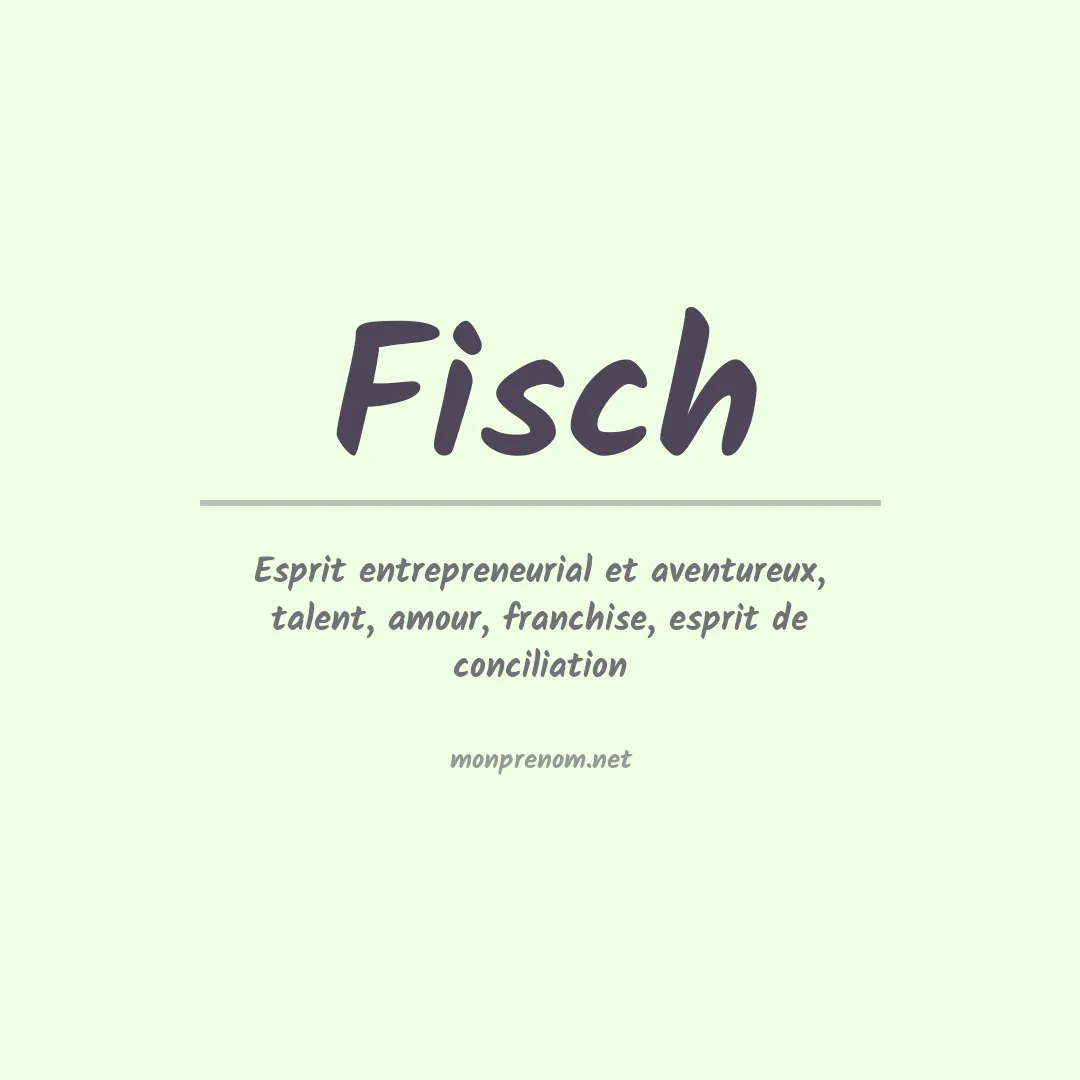 Prénom Fisch
