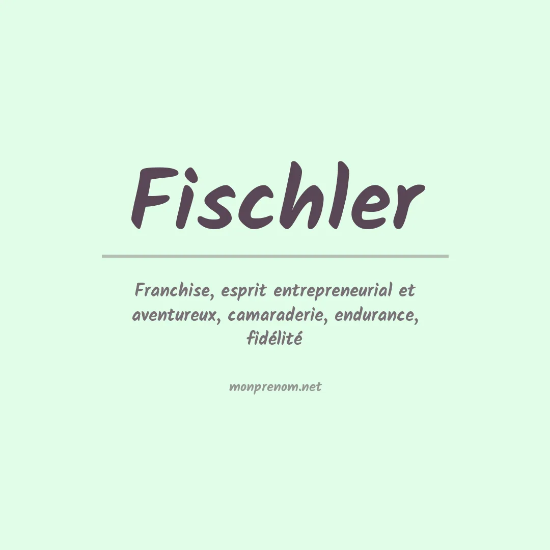 Prénom Fischler