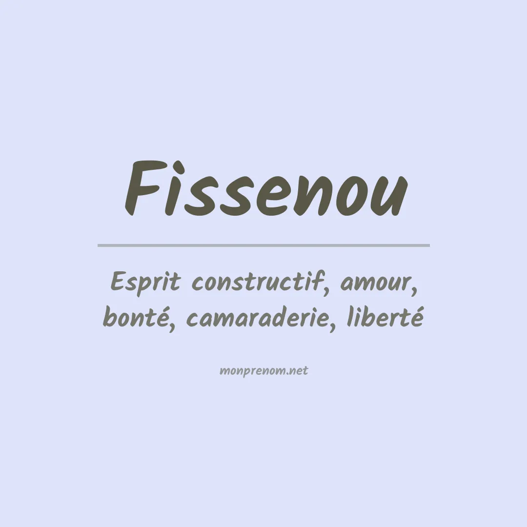 Prénom Fissenou