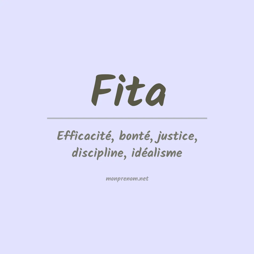 Signification du prénom Fita