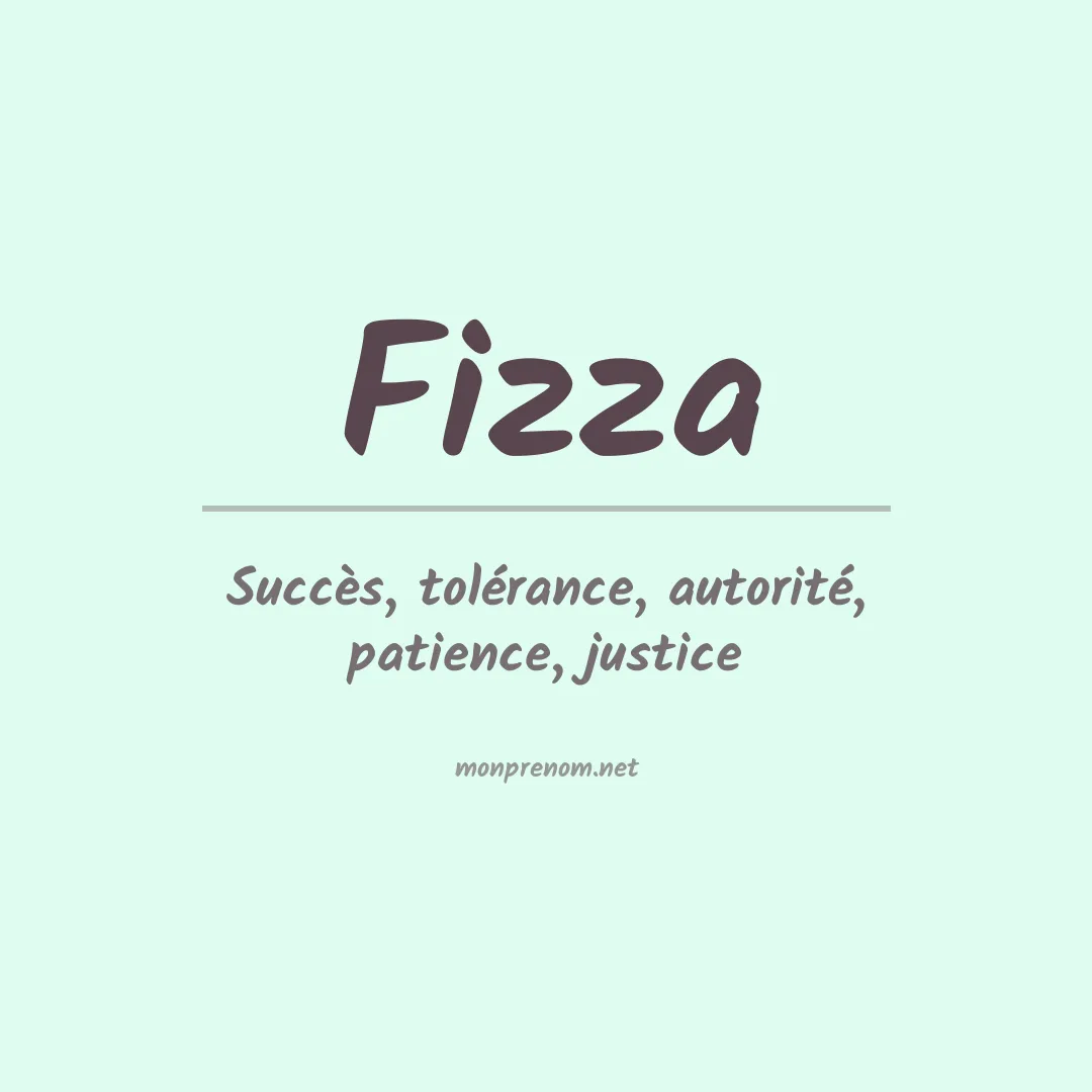 Signification du prénom Fizza
