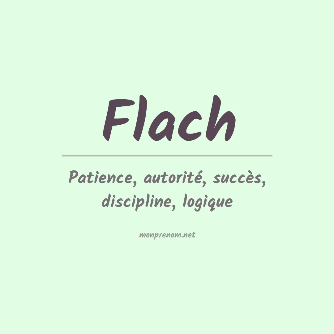 Prénom Flach