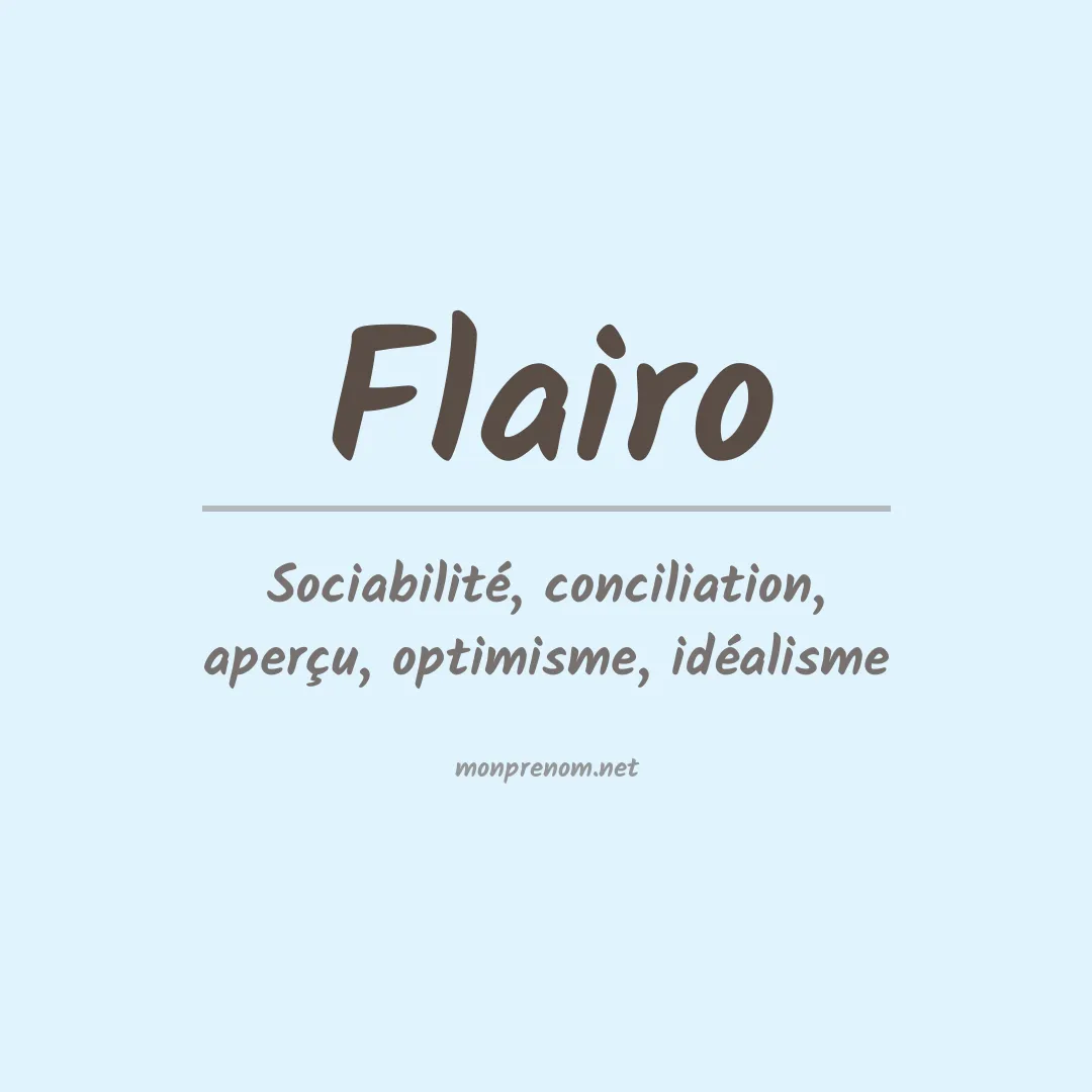 Signification du prénom Flairo