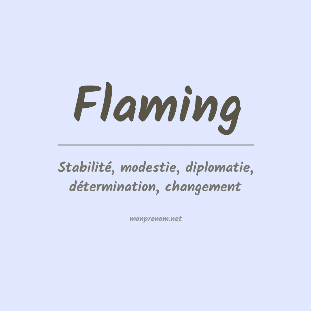 Prénom Flaming