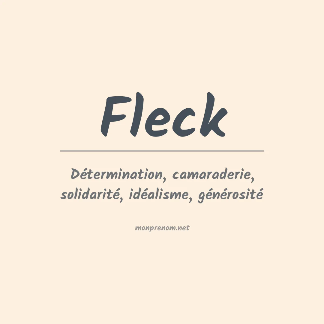 Prénom Fleck