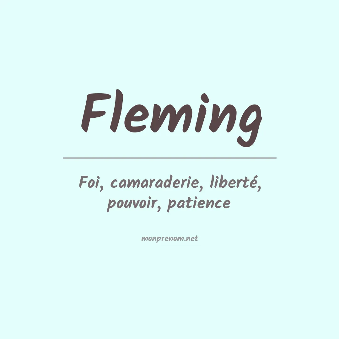 Prénom Fleming