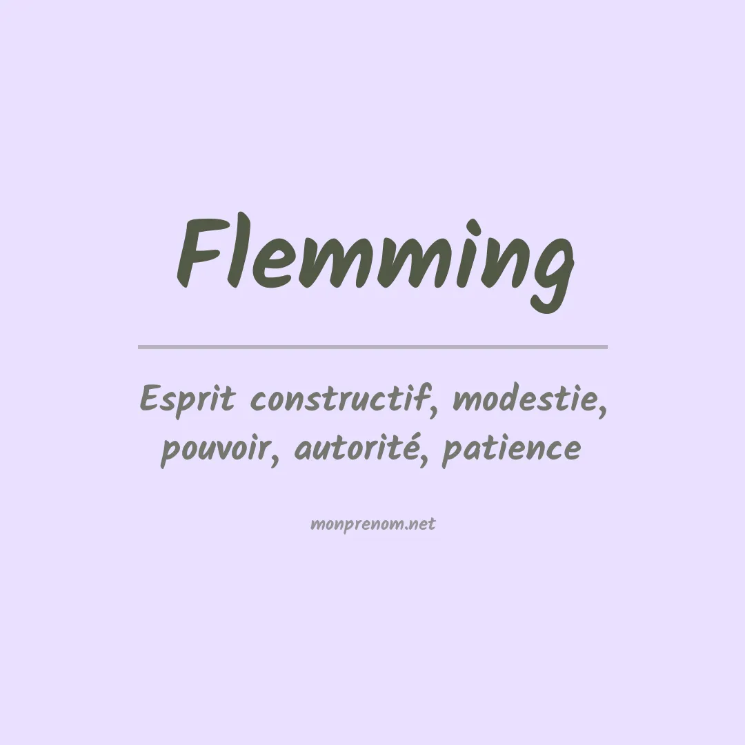 Prénom Flemming