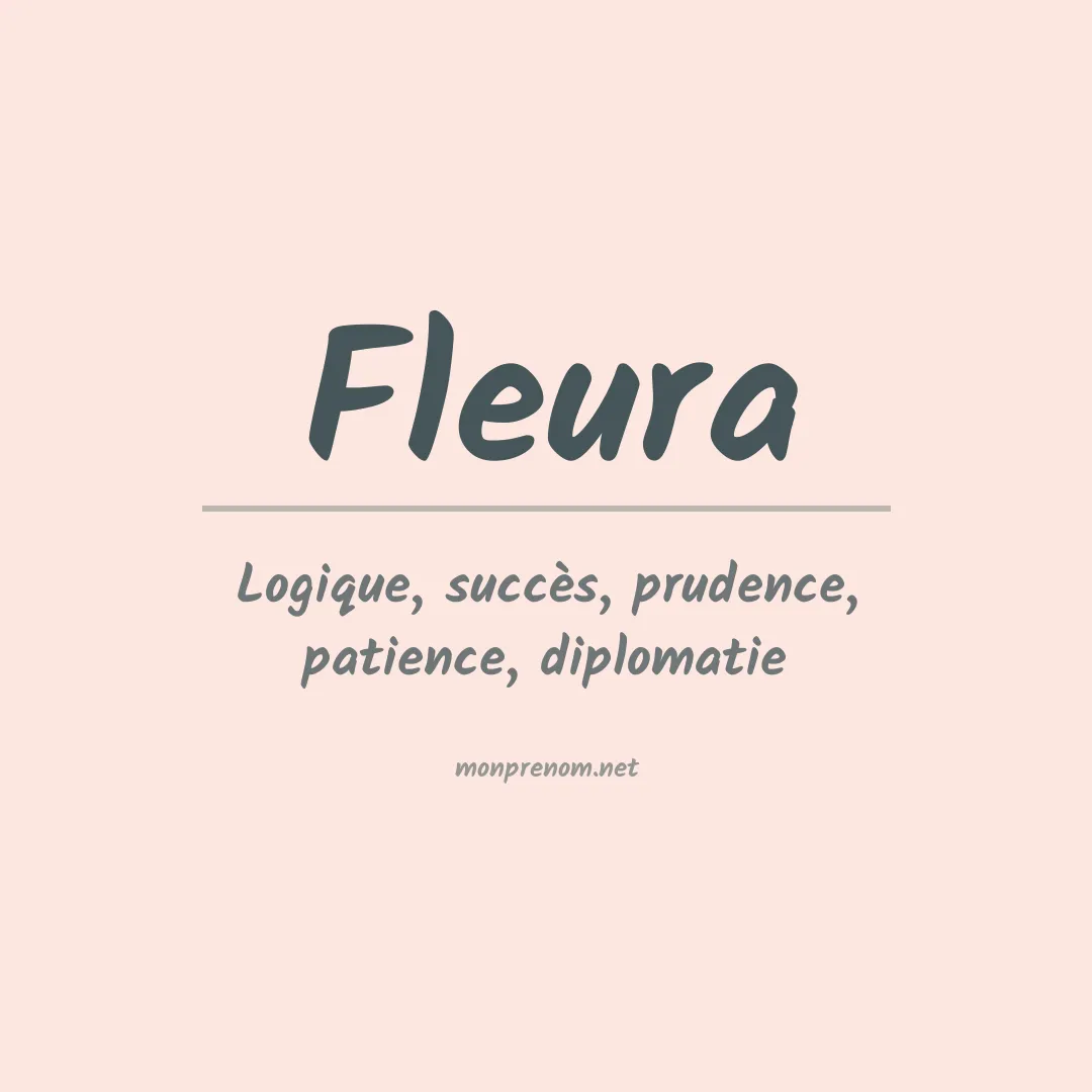 Signification du prénom Fleura