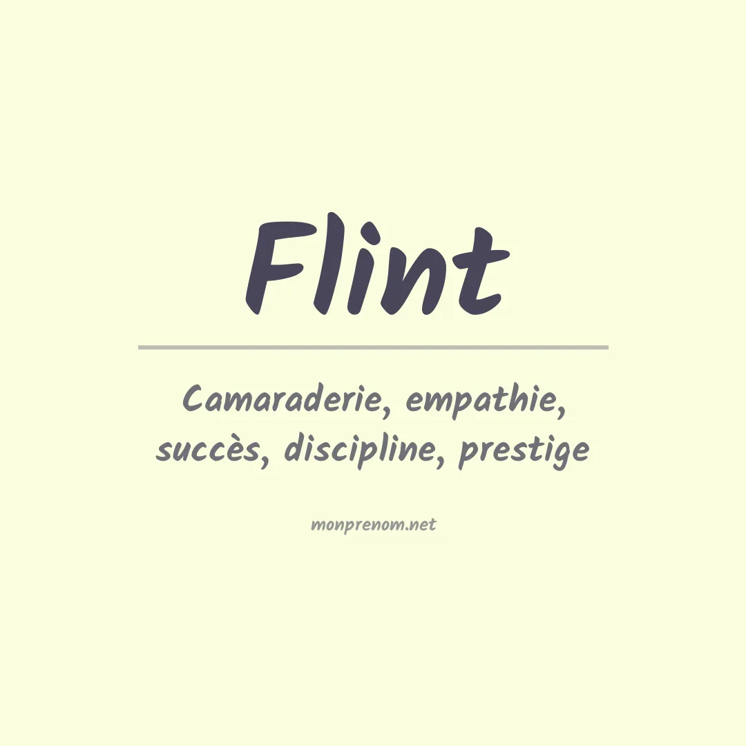 Prénom Flint