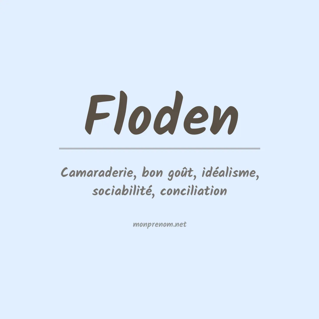 Prénom Floden