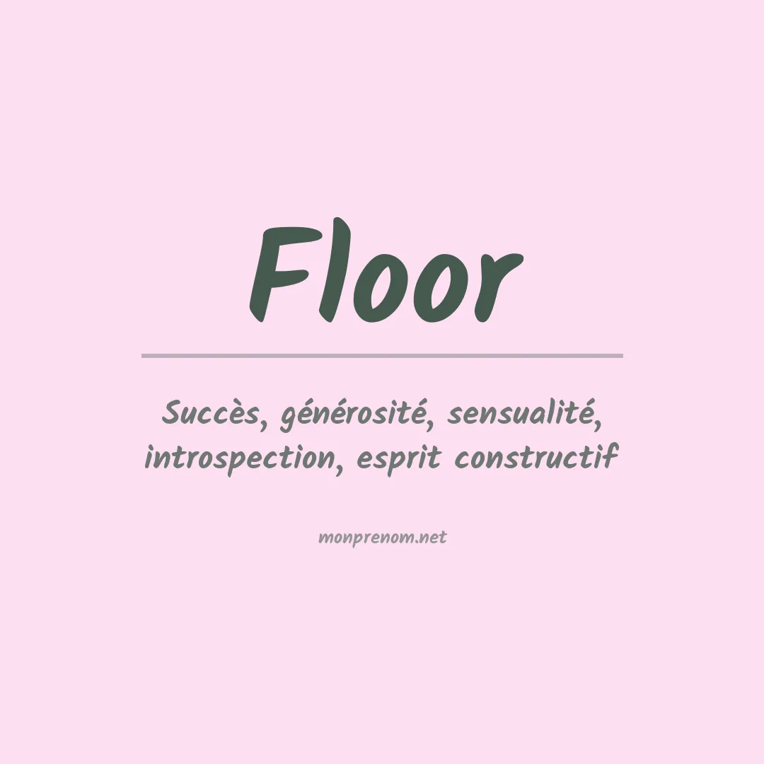 Prénom Floor