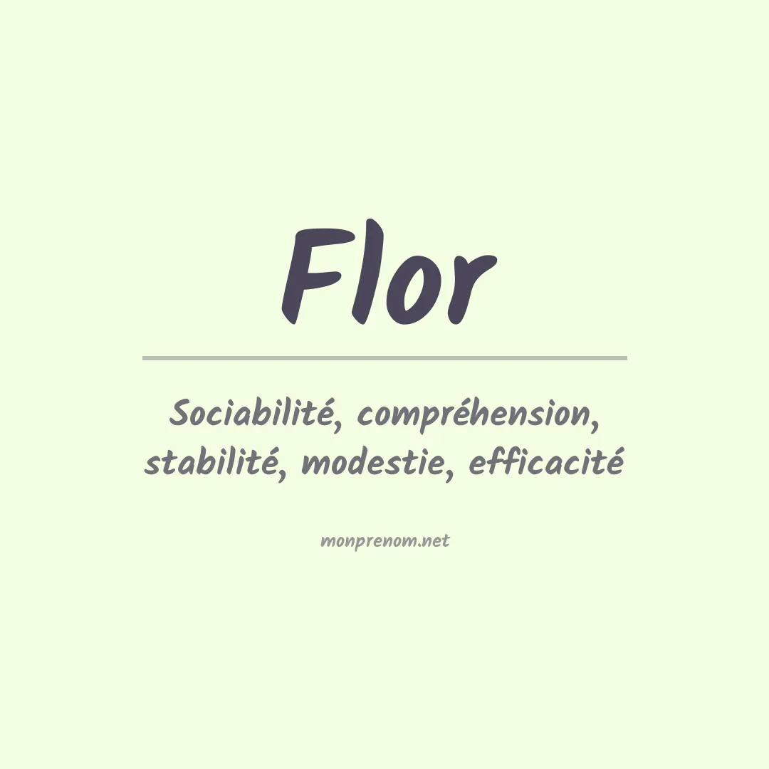 Prénom Flor
