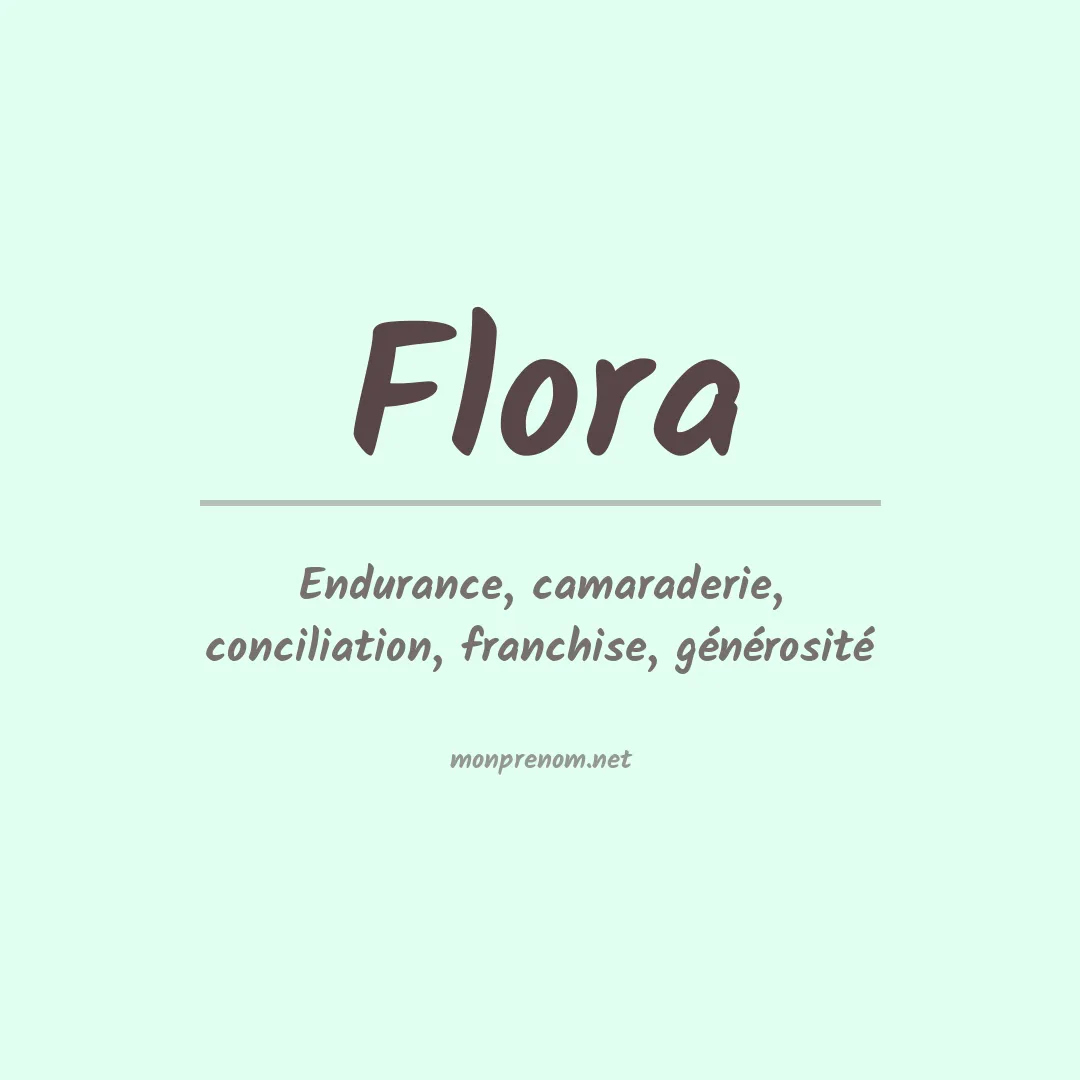Prénom Flora