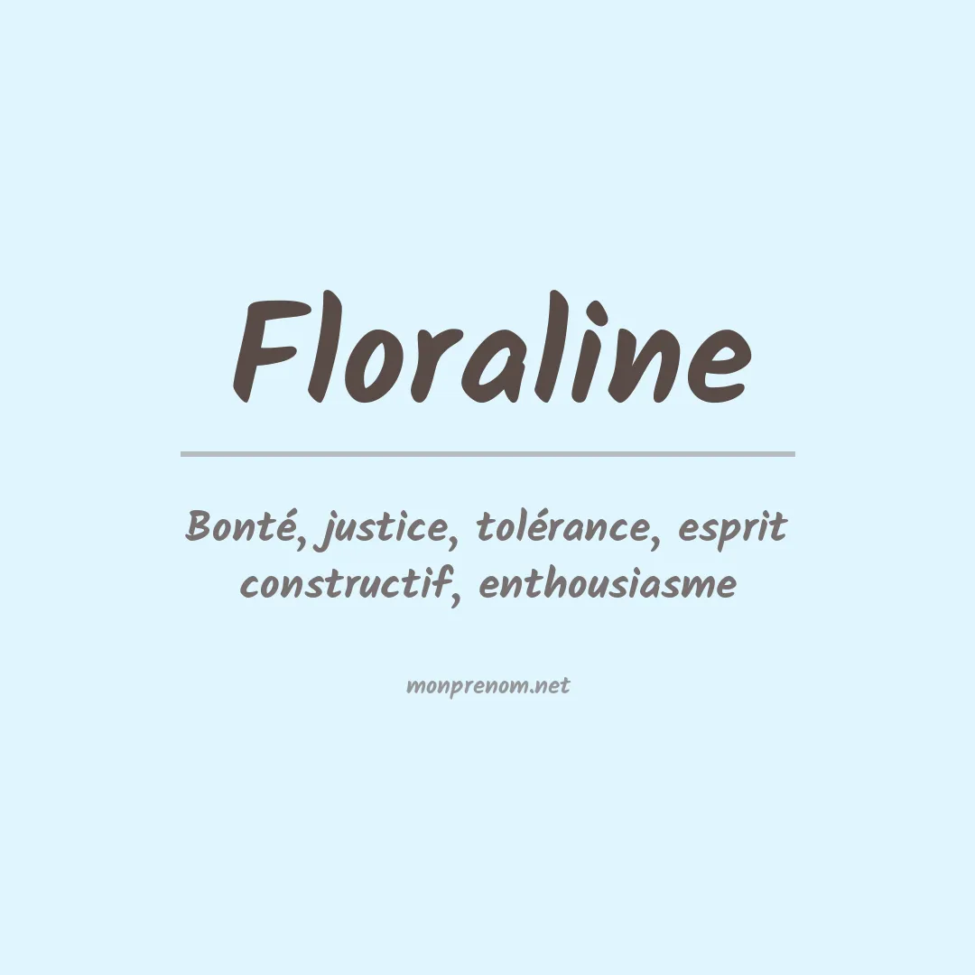 Prénom Floraline