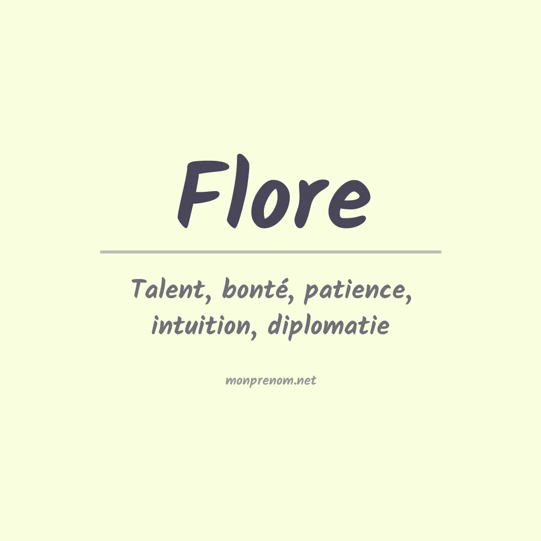Prénom Flore