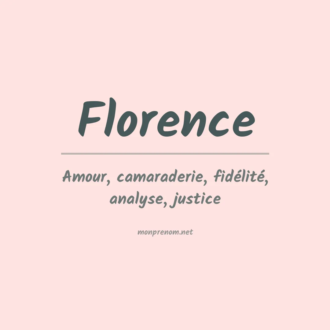 Prénom Florence