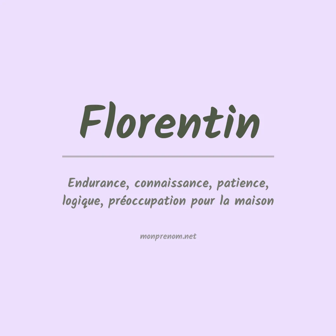Prénom Florentin