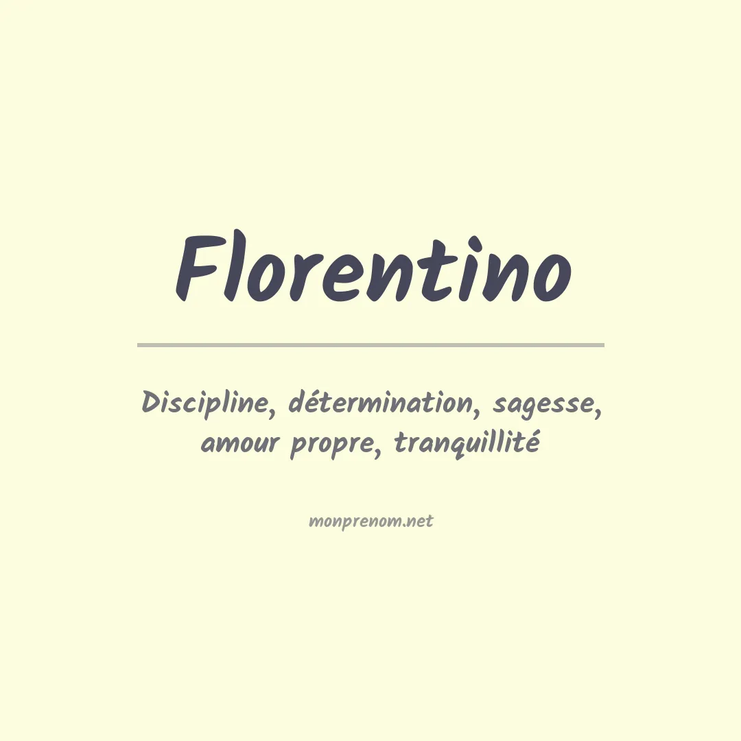 Prénom Florentino