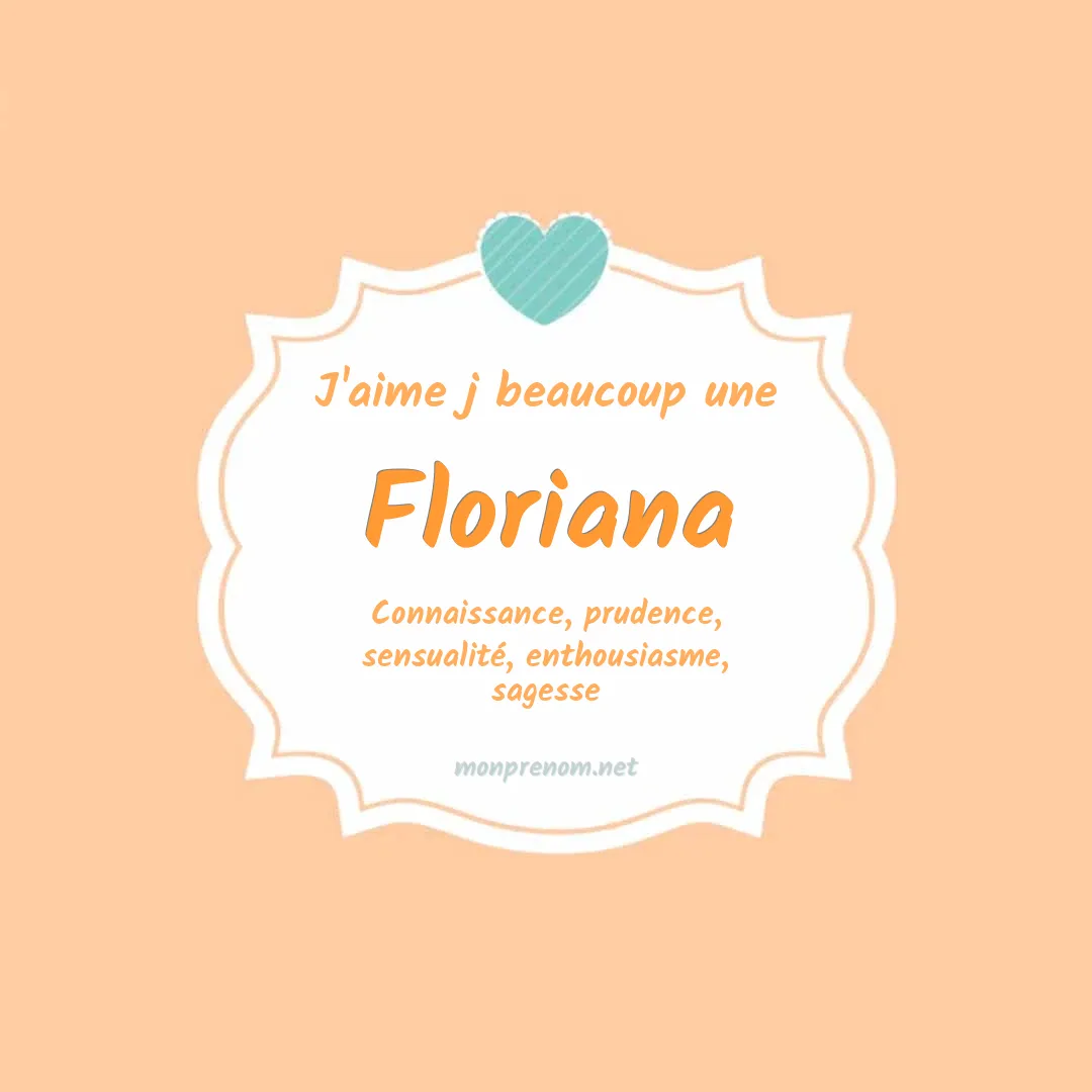 J'aime beaucoup Floriana