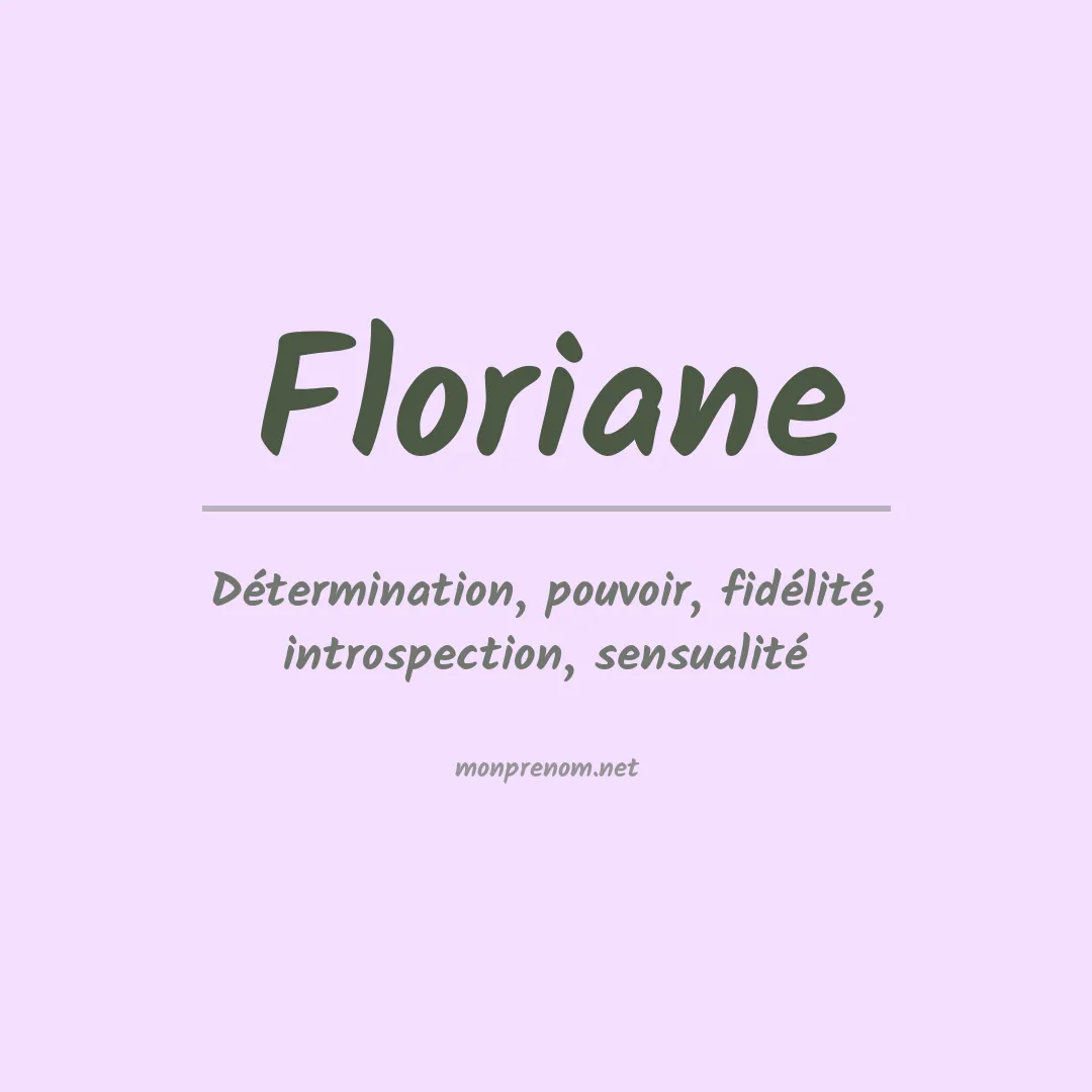 Prénom Floriane