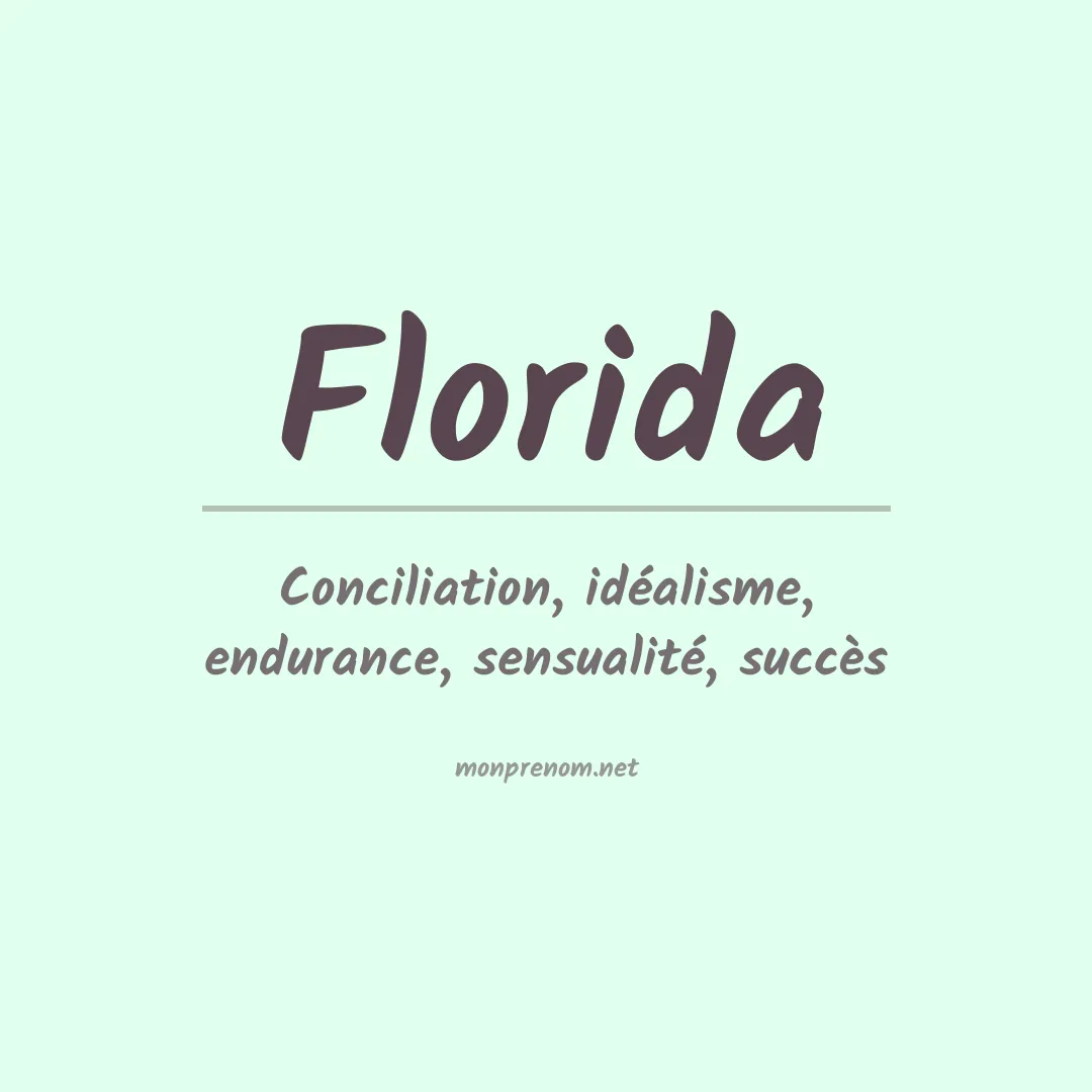 Prénom Florida