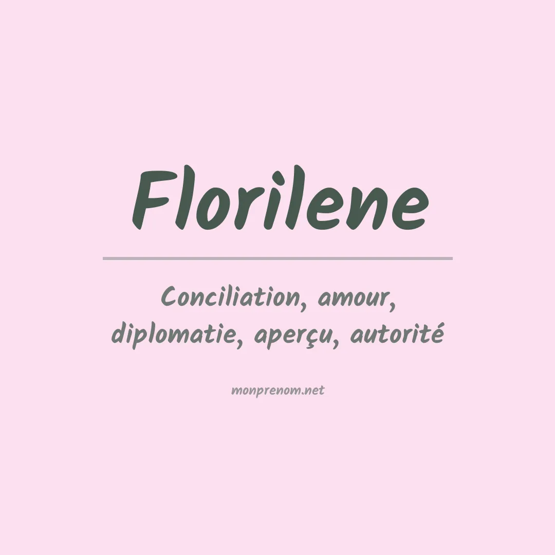 Prénom Florilene