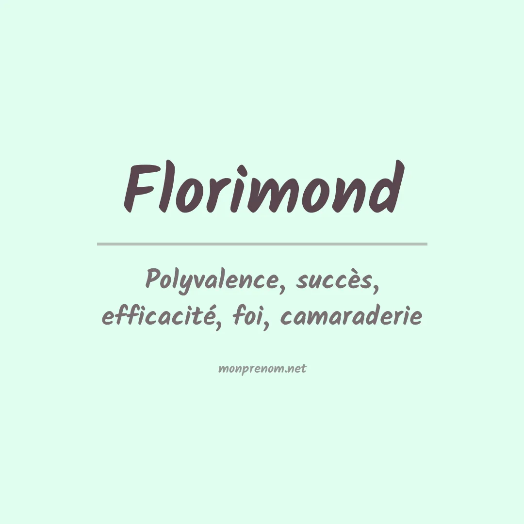 Prénom Florimond