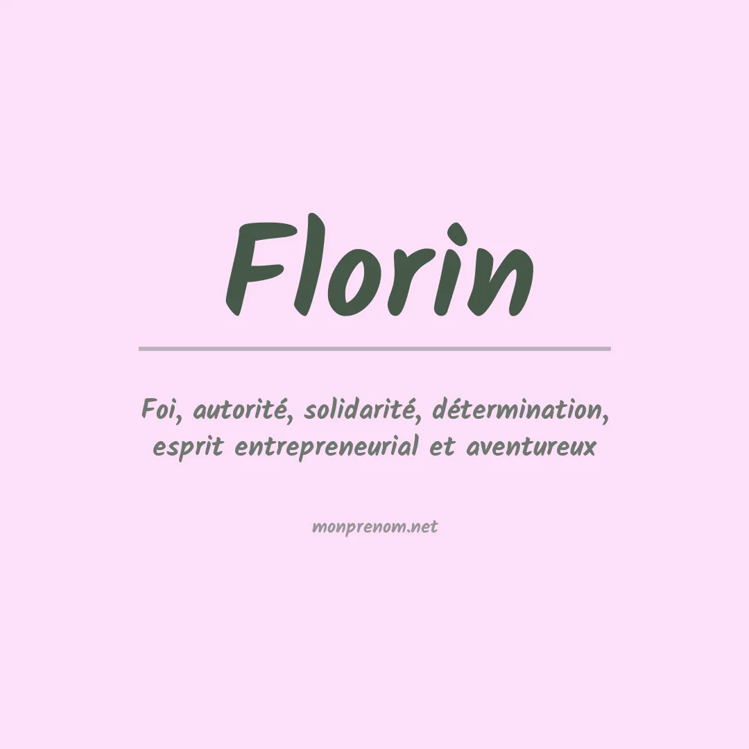 Prénom Florin
