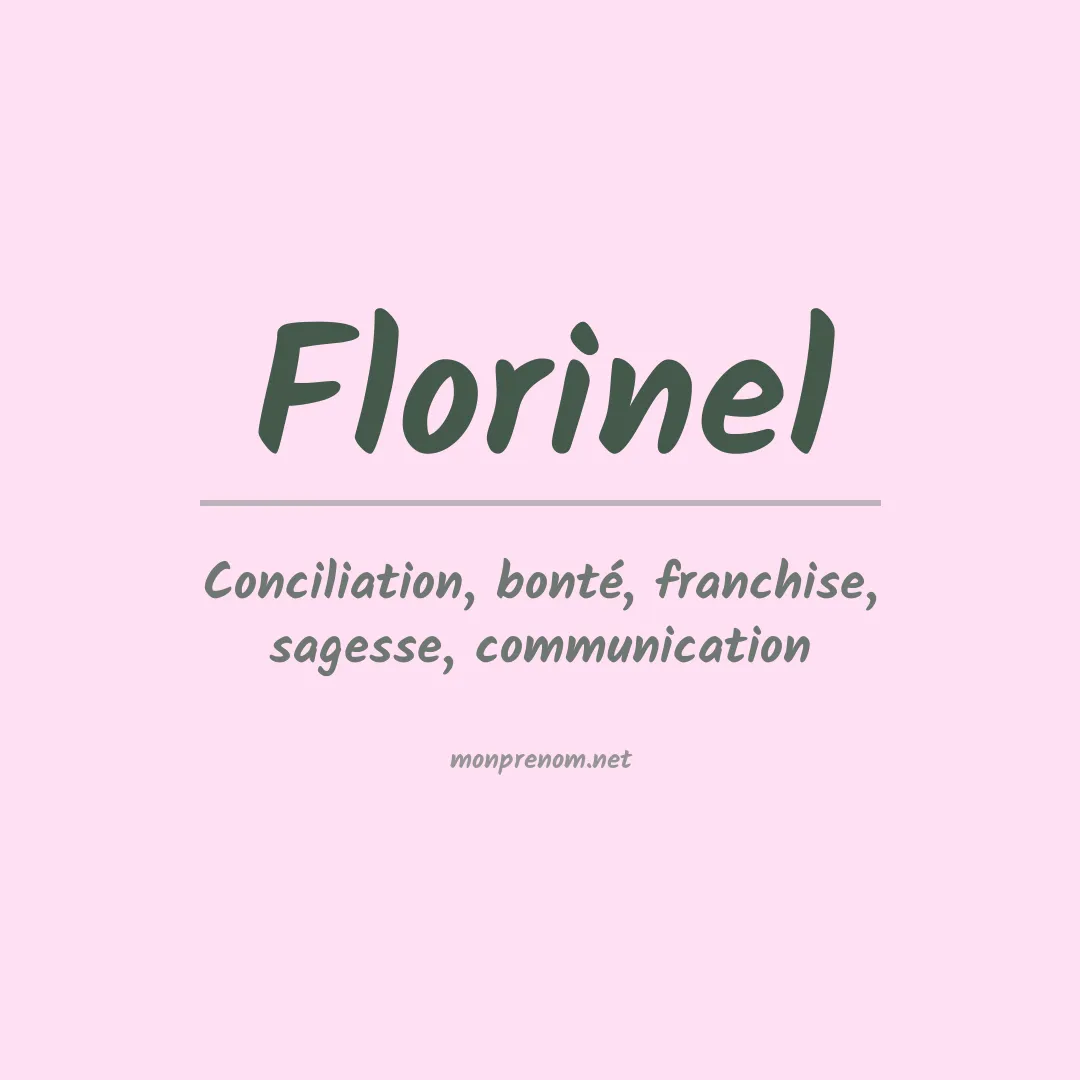 Signification du prénom Florinel
