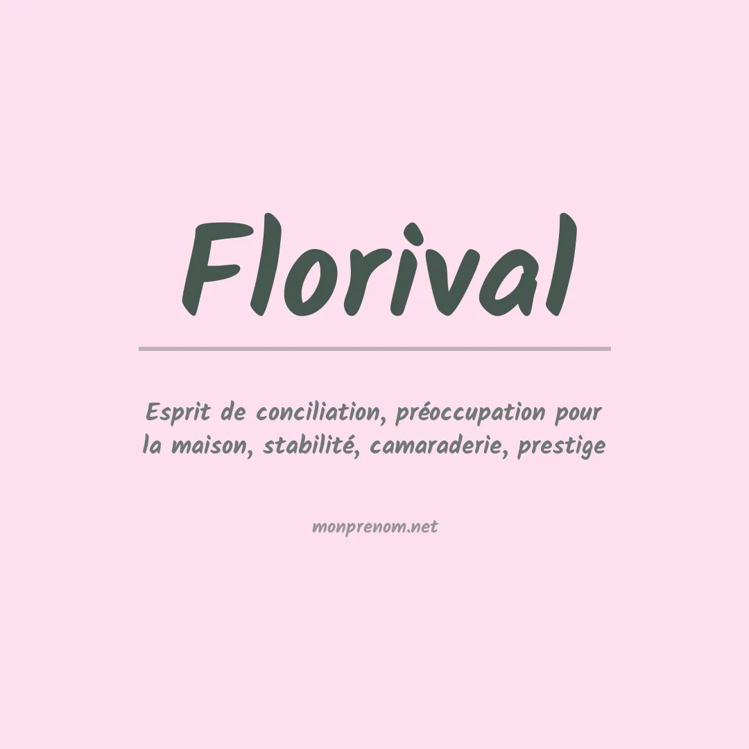 Prénom Florival