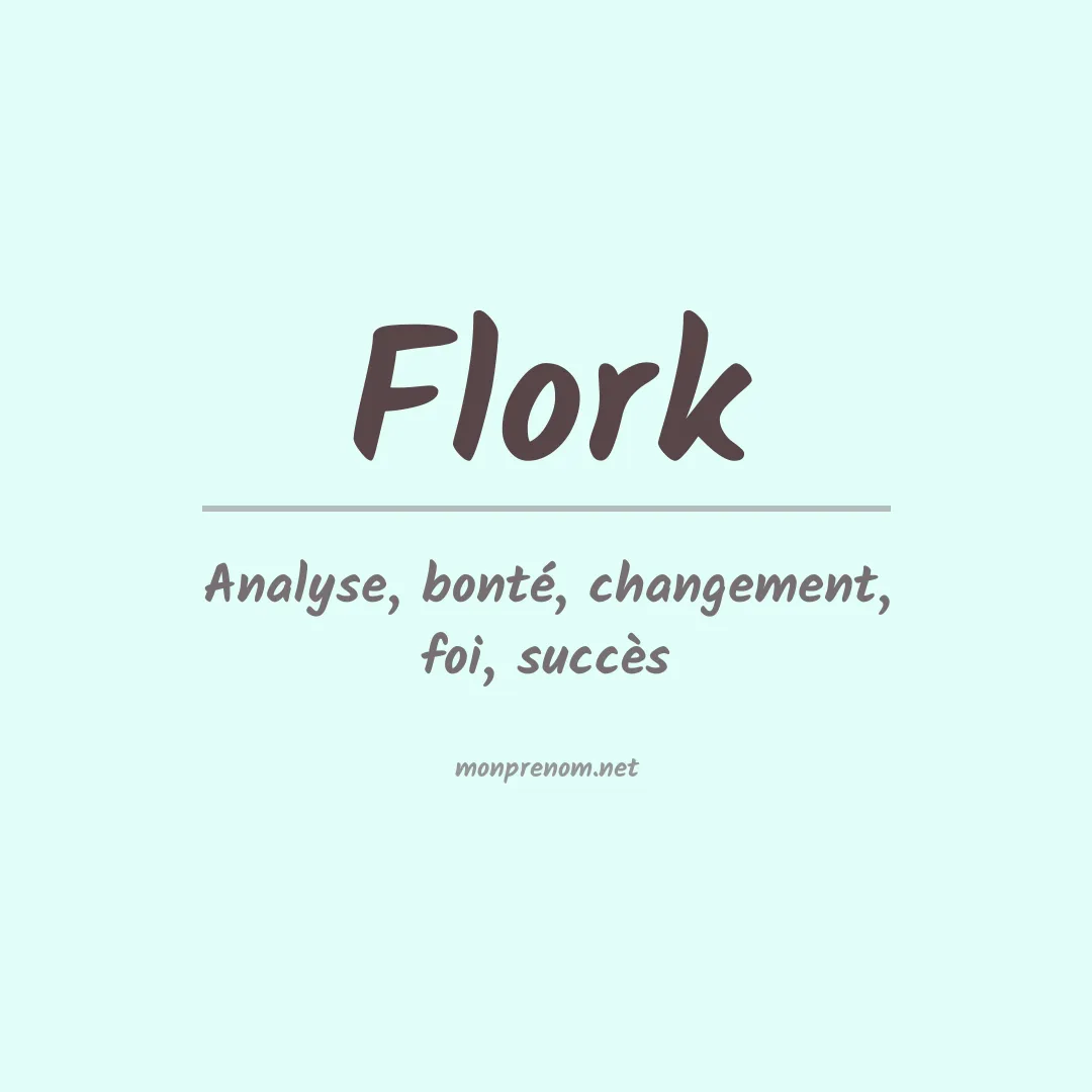 Signification du prénom Flork