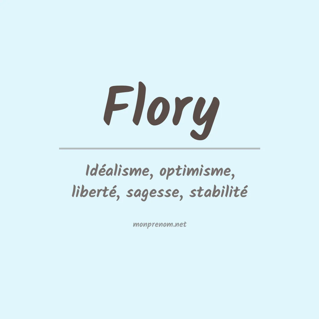 Prénom Flory
