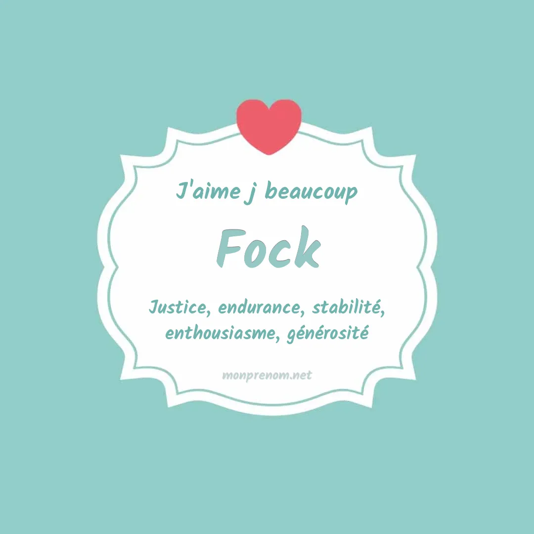 J'aime beaucoup Fock