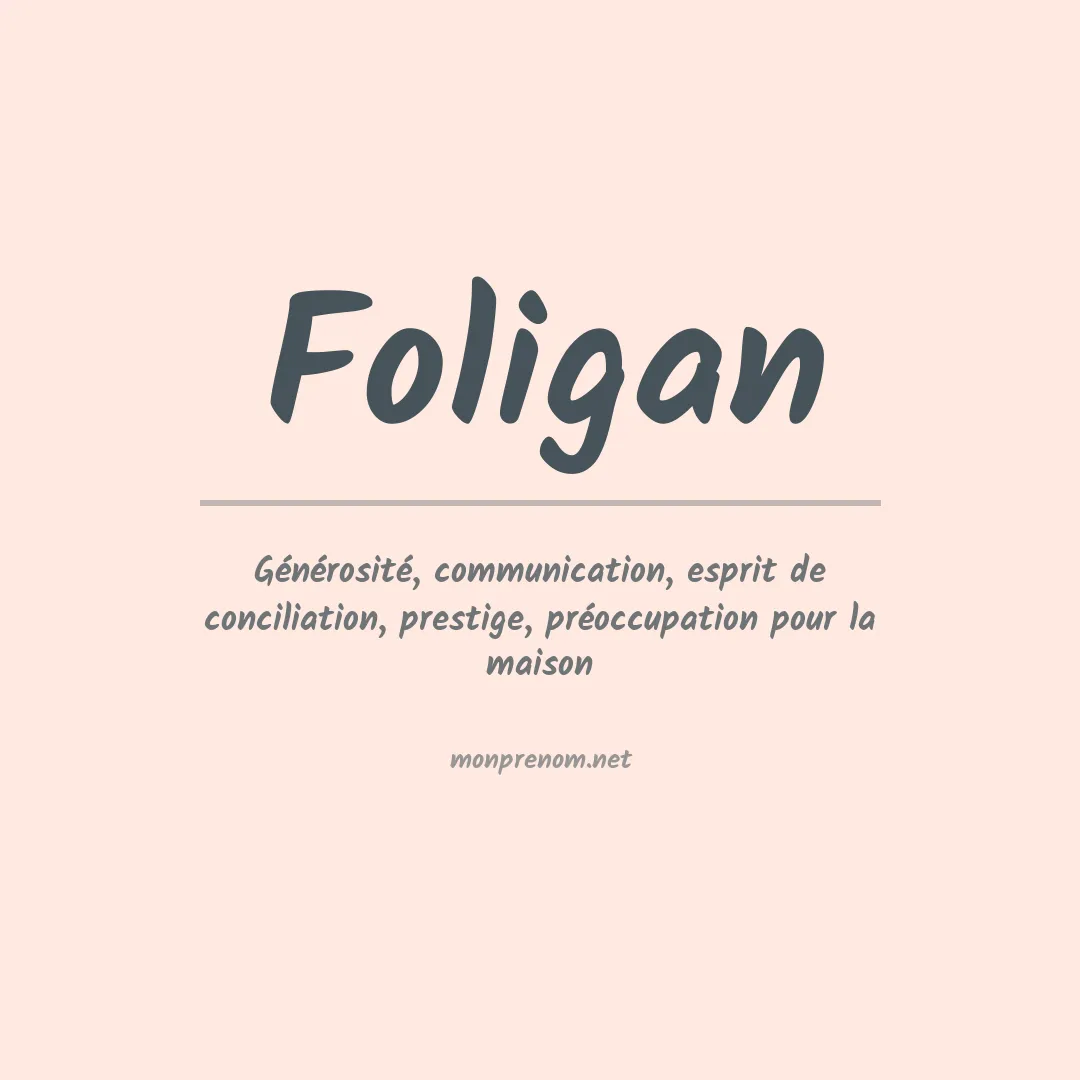 Prénom Foligan