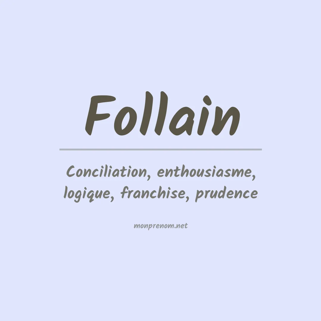 Signification du prénom Follain