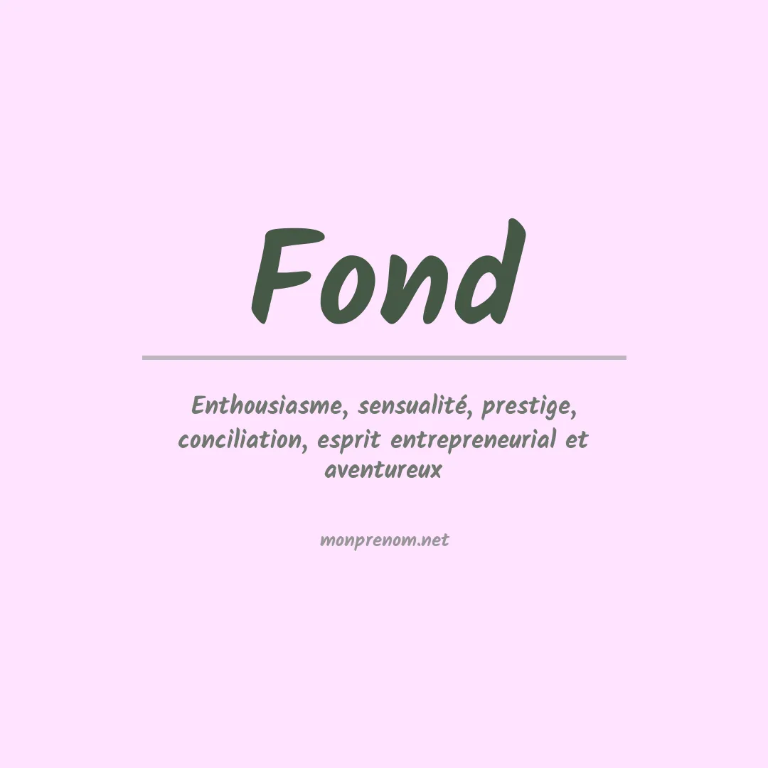 Prénom Fond