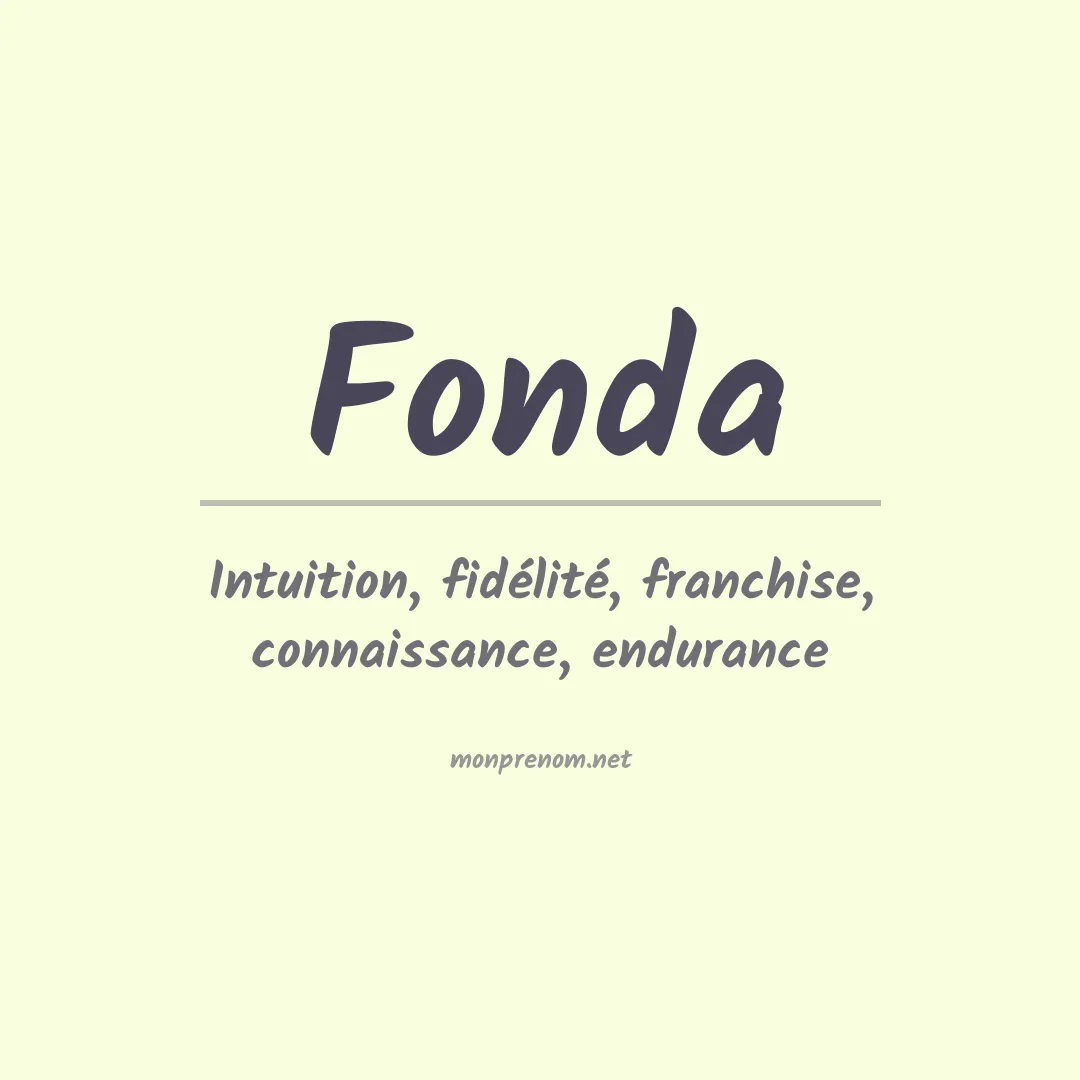 Prénom Fonda