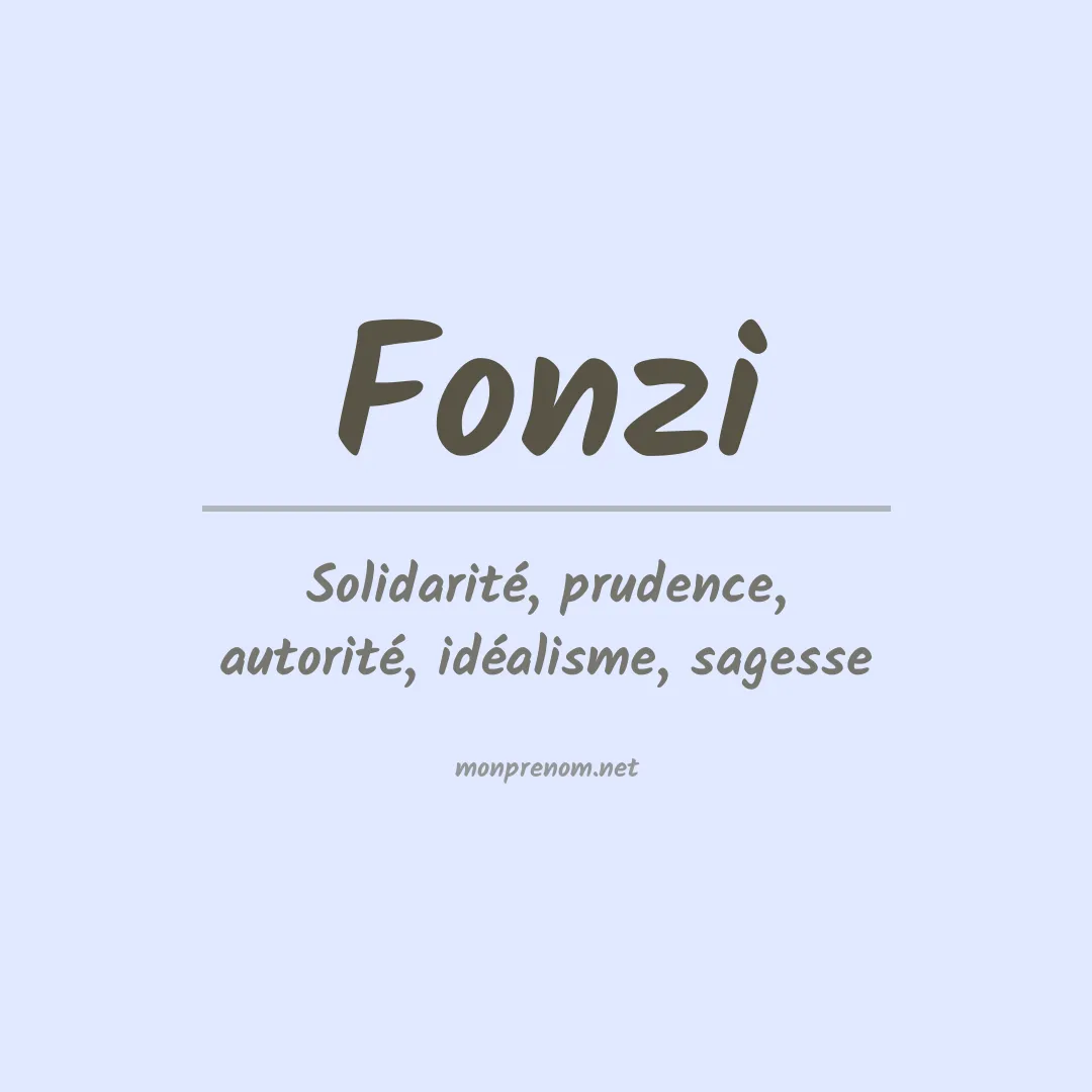 Prénom Fonzi