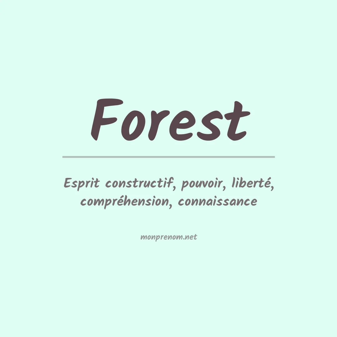 Prénom Forest