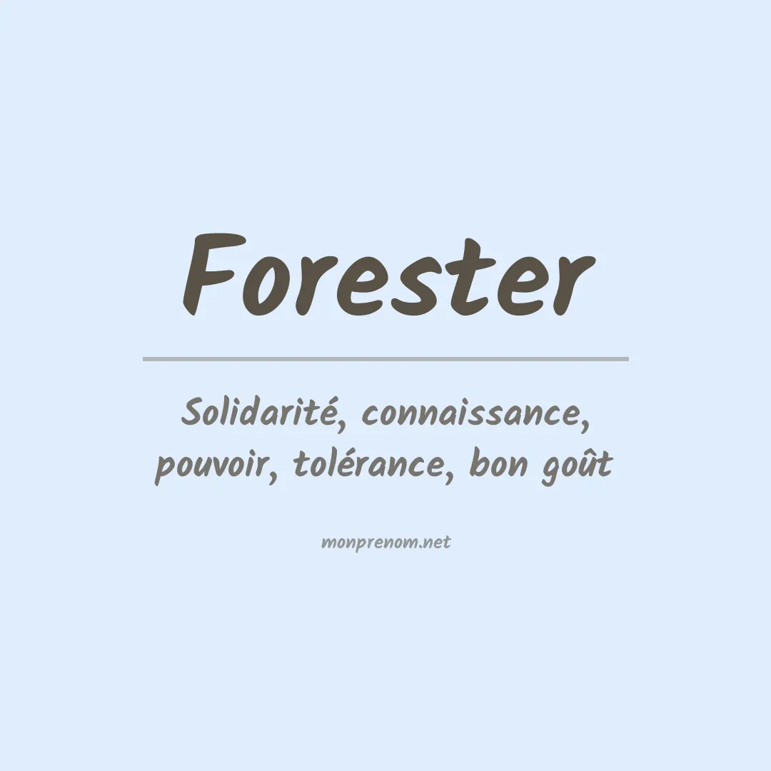Prénom Forester