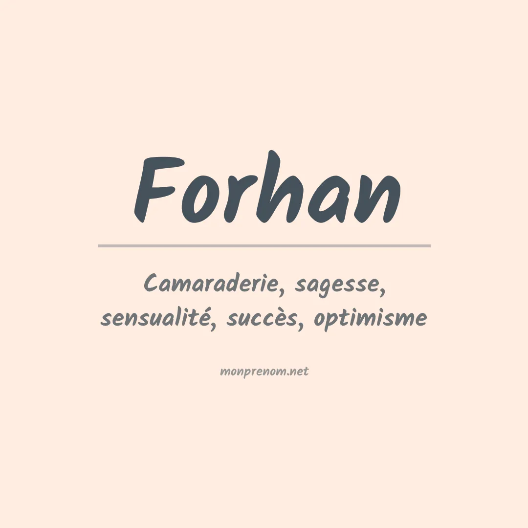 Prénom Forhan