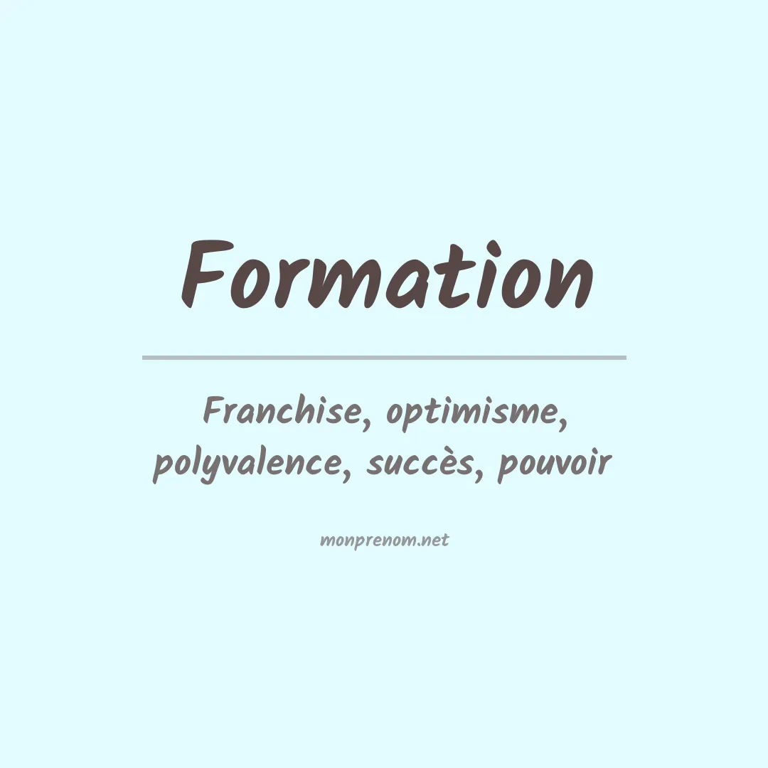 Prénom Formation