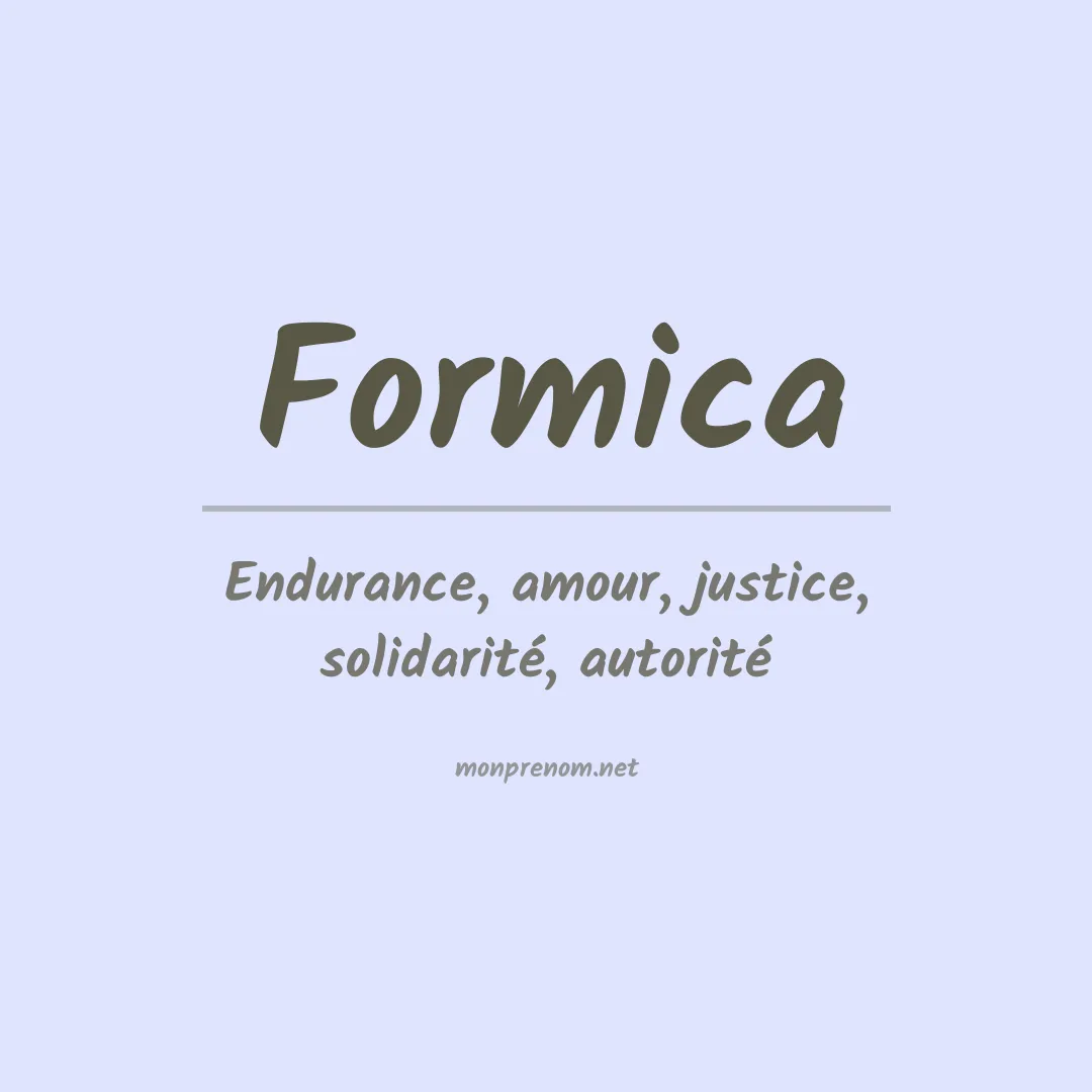 Prénom Formica