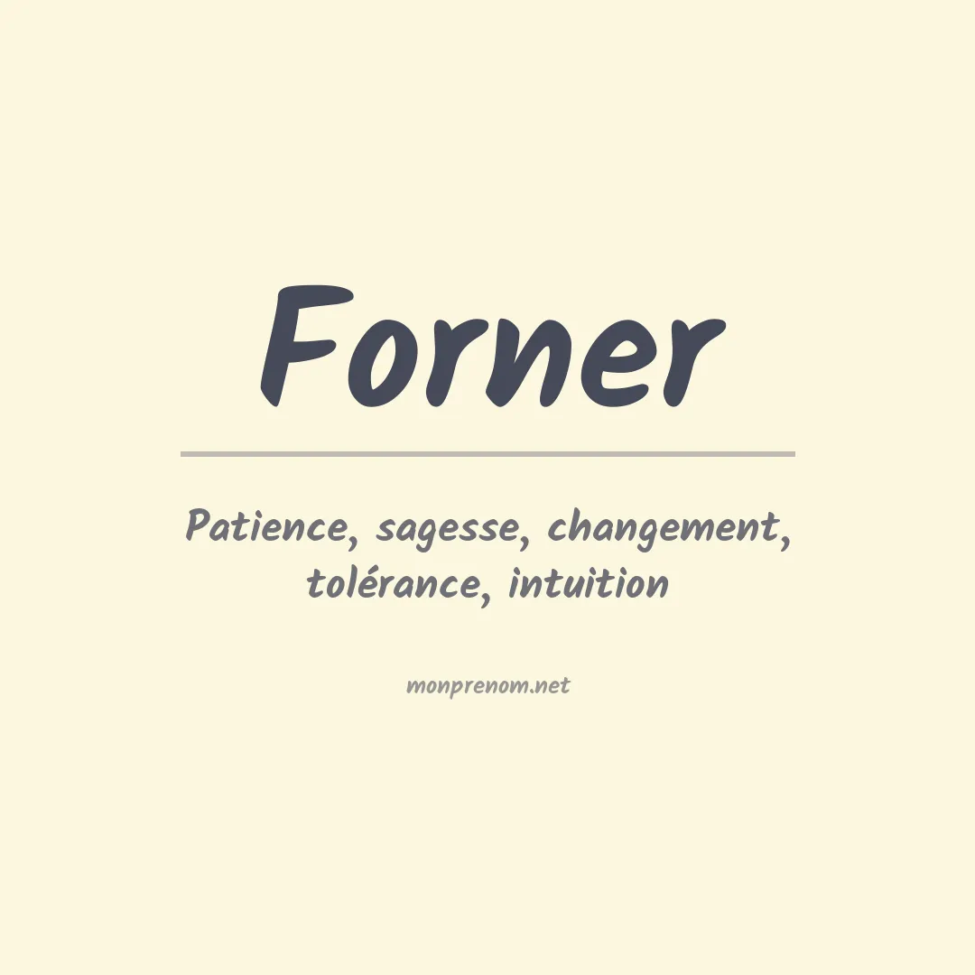 Prénom Forner