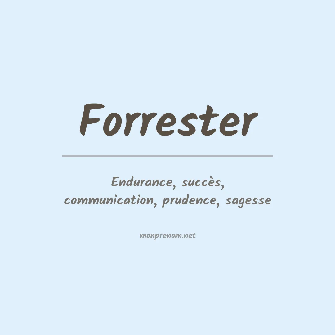 Prénom Forrester